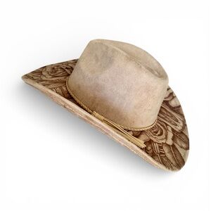 Custom engraved cowboy hat